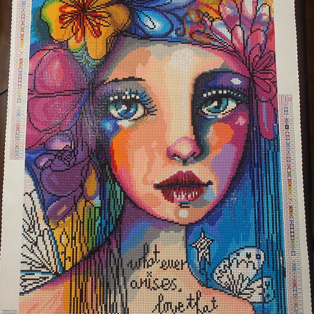 Finished 18 x 26 Diamond Art Picture